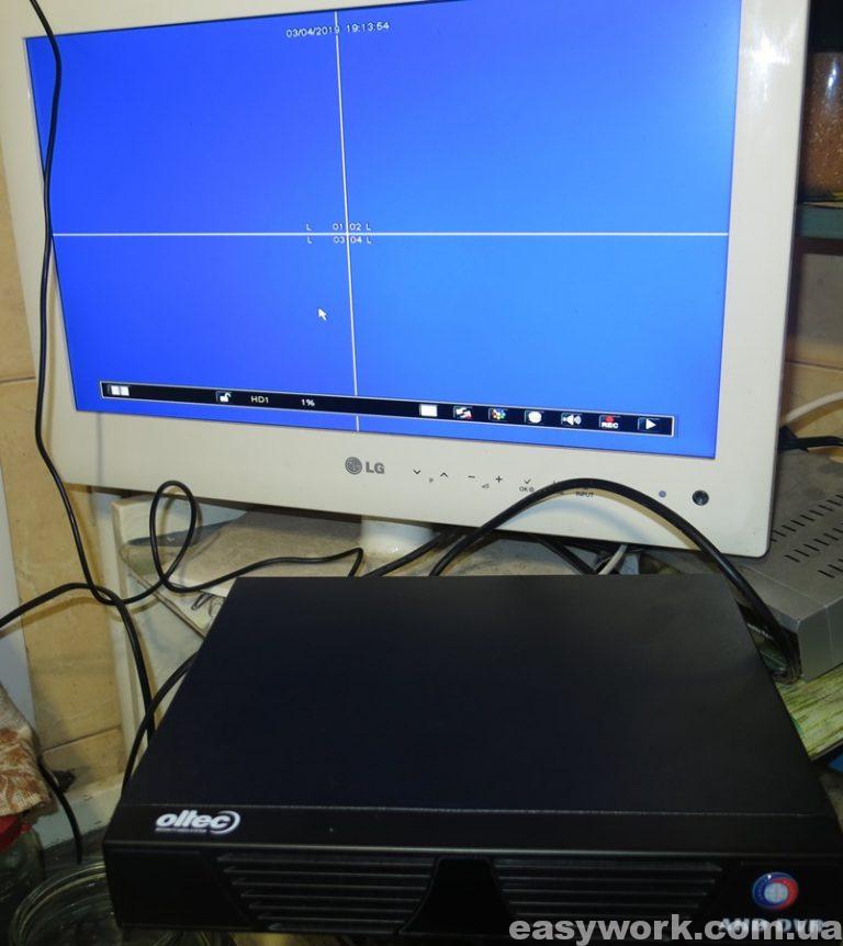Отремонтированный видеорегистратор Oltec AHD-DVR-04